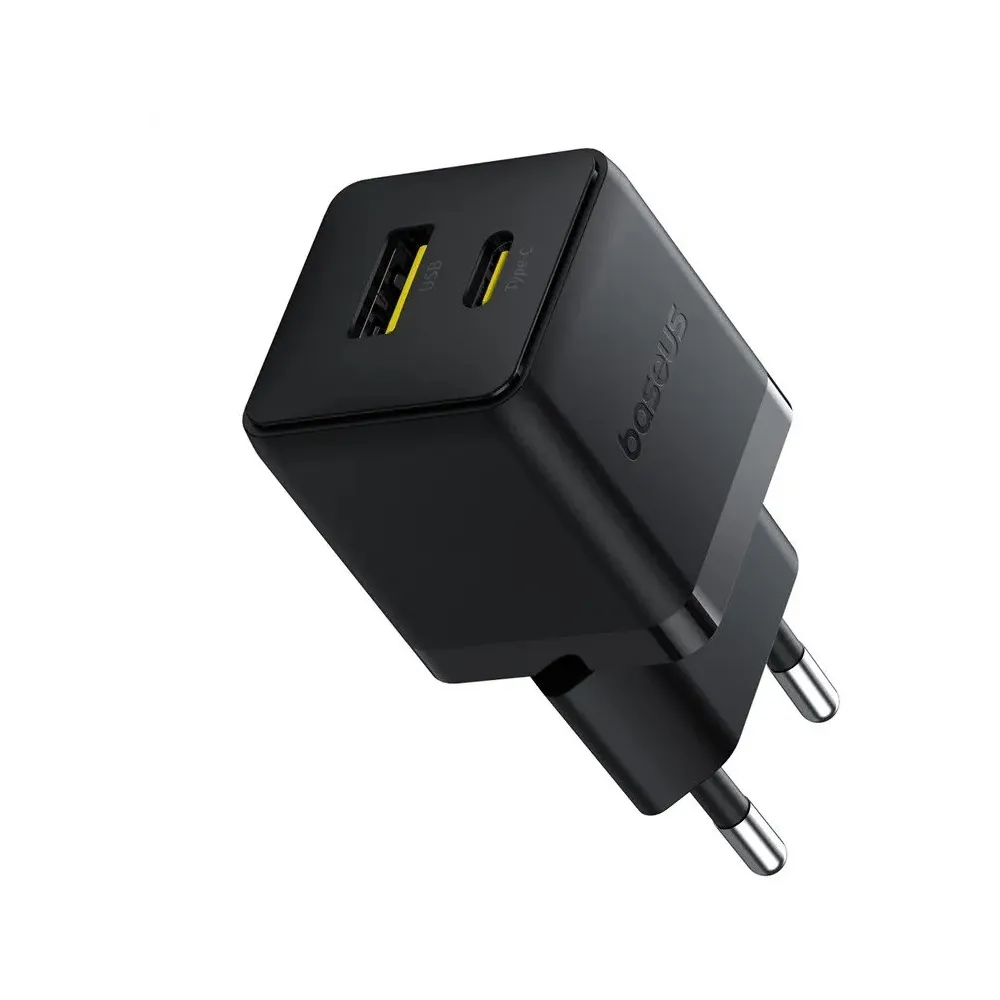 Ładowarka sieciowa Baseus Palm 30W P1011160A113-01 - 1x USB-C, 1x USB-A, Czarna
