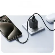 Ładowarka sieciowa Baseus Palm 30W P1011160A113-01 - 1x USB-C, 1x USB-A, Czarna