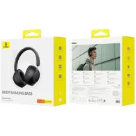 Słuchawki bezprzewodowe z mikrofonem Baseus Bass 30 Max A00070700121-00 - Bluetooth 5.3, USB-C, czarne