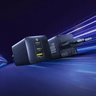 Ładowarka sieciowa Baseus GaN EnerFill FE11 100W P10182102123-00 - 2x USB-C, 1x USB-A, Czarna