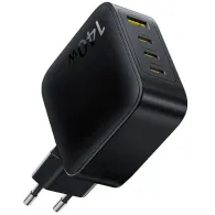 Ładowarka sieciowa Baseus GaN EnerFill FH11 140W E0121J00 - 3x USB-C, 1x USB-A, Czarna