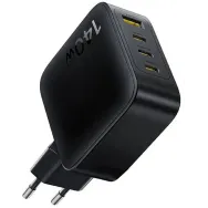 Ładowarka sieciowa Baseus GaN EnerFill FH11 140W E0121J00 - 3x USB-C, 1x USB-A, Czarna