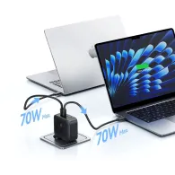 Ładowarka sieciowa Baseus GaN EnerFill FH11 140W E0121J00 - 3x USB-C, 1x USB-A, Czarna