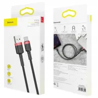 Kabel Baseus Cafule USB-C do USB-A CATKLF-A91, Quick Charge 3A, USB 2.0, 50 cm, Czarny | Sklep ITnes.pl, IT for BUSINESS