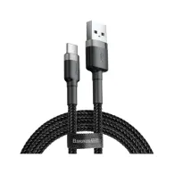 Kabel Baseus Cafule USB-C do USB-A CATKLF-BG1, Quick Charge 3A, USB 2.0, 1 m, Czarny | Sklep ITnes.pl, IT for BUSINESS