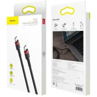 Kabel Baseus Cafule USB-C CATKLF-G91, Quick Charge 3.0 3A 60W, USB 2.0, 1 m, Czarny | Sklep ITnes.pl, IT for BUSINESS