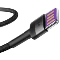 Kabel Baseus Cafule USB-C do USB-A CATKLF-PG1, Quick Charge 5A, USB 2.0, 1 m, Czarny | Sklep ITnes.pl, IT for BUSINESS