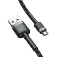 Kabel Baseus Cafule USB-A/Micro-USB CAMKLF-CG1, 2 m, Czarny | Sklep ITnes.pl, IT for BUSINESS