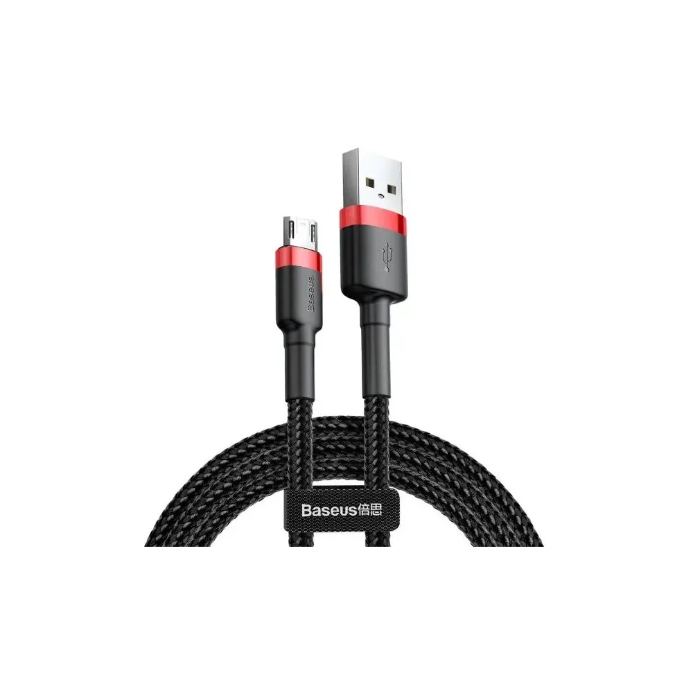Kabel Baseus Cafule USB-A/Micro-USB CAMKLF-C91, 2 m, Czarny | Sklep ITnes.pl, IT for BUSINESS