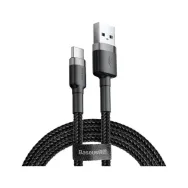 Kabel Baseus Cafule USB-C do USB-A CATKLF-CG1, Quick Charge 2A, USB 2.0, 2 m, Czarny | Sklep ITnes.pl, IT for BUSINESS