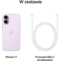Smartfon Apple iPhone 17 MG6M4AF/A, A19, 6,3" 2622x1206, 256GB, 8GB, 5G, Lawenda, Aparat 48+18Mpix, iOS, 1 rok Carry-in | Sklep ITnes.pl, IT for BUSINESS