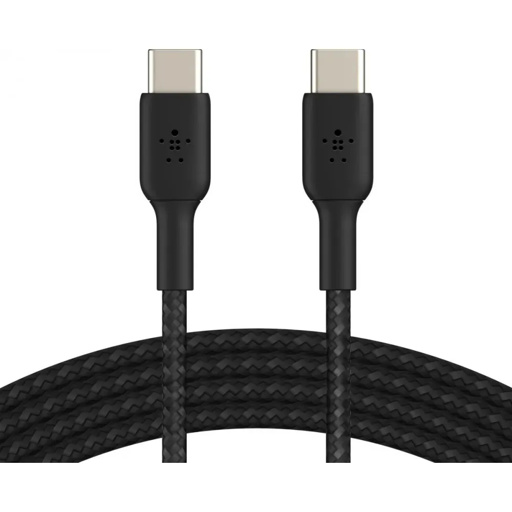 Kabel Belkin USB-C/USB-C CAB004BT2MBK, 2 m, USB 2.0, Czarny, W oplocie | Sklep ITnes.pl, IT for BUSINESS