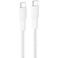 Kabel Belkin USB-C/USB-C 240W CAB025HQ3MWH, 3 m, USB 2.0, Biały, W oplocie | Sklep ITnes.pl, IT for BUSINESS