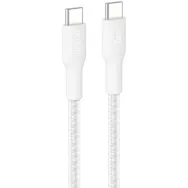 Kabel Belkin USB-C/USB-C 240W CAB025HQ2MWH, 2 m, USB 2.0, Biały, W oplocie | Sklep ITnes.pl, IT for BUSINESS