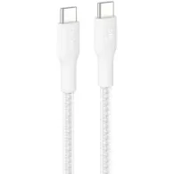 Kabel Belkin USB-C/USB-C 240W CAB025HQ1MWH, 1 m, USB 2.0, Biały, W oplocie | Sklep ITnes.pl, IT for BUSINESS
