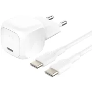 Ładowarka sieciowa Belkin BOOST Charge USB-C 20W WCA009KQ1MWH-B6, 1x USB-C, kabel USB-C, Biała | Sklep ITnes.pl, IT for BUSINESS