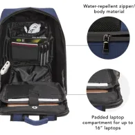 Plecak na laptopa dbramante1928 Christiansborg 16" BG16DABL1714, Ciemny niebieski | Sklep ITnes.pl, IT for BUSINESS