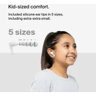 Słuchawki bezprzewodowe Belkin SoundForm Nano 2 Wireless Earbuds for Kids AUC011BTWH - Białe