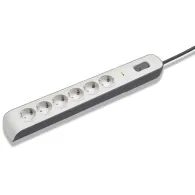 Listwa antyprzepięciowa Belkin Surge Protection Strip BSV603VF2M-V2 - 6 gniazd, 2 m, Szara