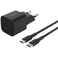 Ładowarka sieciowa Belkin BoostCharge USB-C 25W WCA012KQ1MBK-B6 - 1x USB-C, kabel USB-C, Czarna