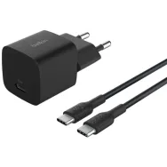 Ładowarka sieciowa Belkin BoostCharge USB-C 25W WCA012KQ1MBK-B6, 1x USB-C, kabel USB-C, Czarna | Sklep ITnes.pl, IT for BUSINESS