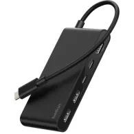 Replikator portów Belkin  Connect 5-Port USB-C Hub with Dual USB-C Ports AVC022HQBK - Czarny