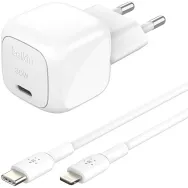 Ładowarka sieciowa Belkin BOOST Charge USB-C 30W WCA008KQ1MWH-B5, 1x USB-C, kabel USB-C do Lightning, Biała | Sklep ITnes.pl, IT for BUSINESS