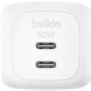 Ładowarka sieciowa Belkin BoostCharge Pro USB-C 50W WCH019KQWH - 2x USB-C, Biała