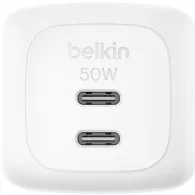 Ładowarka sieciowa Belkin BoostCharge Pro USB-C 50W WCH019KQ1MWH-B6 - 2x USB-C, kabel USB-C, Biała