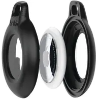 Brelok do kluczy Belkin Waterproof Secure Holder with Key Ring for AirTag MSC015BTBK - 4 sztuki, Czarny