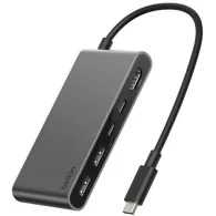 Replikator portów Belkin Connect 5-Port USB-C Hub with Dual USB-C Ports AVC022HQSGY - Szary