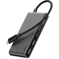 Replikator portów Belkin Connect 5-Port USB-C Hub with Dual USB-C Ports AVC022HQSGY - Szary
