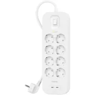 Listwa antyprzepięciowa Belki Surge Protector 900J SRB004VF2M-V2 - 8 gniazd Schuko, 2x USB-C 30W, 2 m, Biała