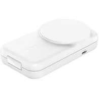 Ładowarka indukcyjna Belkin UltraCharge 2-in-1 Foldable Magnetic Charger with Qi2 25W WIZ038KQWH - Zasilacz 45W, Biała