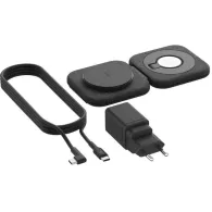 Ładowarka indukcyjna Belkin BoostCharge Pro 2-in-1 Magnetic Charging Travel Pad with Qi2 15W WIZ026VFBK - Czarna