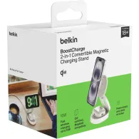 Ładowarka indukcyjna Belkin BoostCharge 2-in-1 Qi2 15W WIZ035KQWH - Zasilacz 30W, Biała