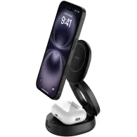 Ładowarka indukcyjna Belkin BoostCharge 2-in-1 Qi2 15W WIZ035KQBK - Zasilacz 30W, Czarna