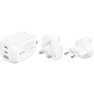 Ładowarka sieciowa Belkin BoostCharge Pro USB-C 100W Travel Adapter Kit WCH016HQWH - 2x USB-C, 1x USB-A, Biała