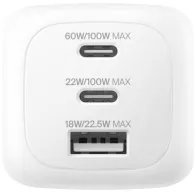 Ładowarka sieciowa Belkin BoostCharge Pro USB-C 100W Travel Adapter Kit WCH016HQWH - 2x USB-C, 1x USB-A, Biała