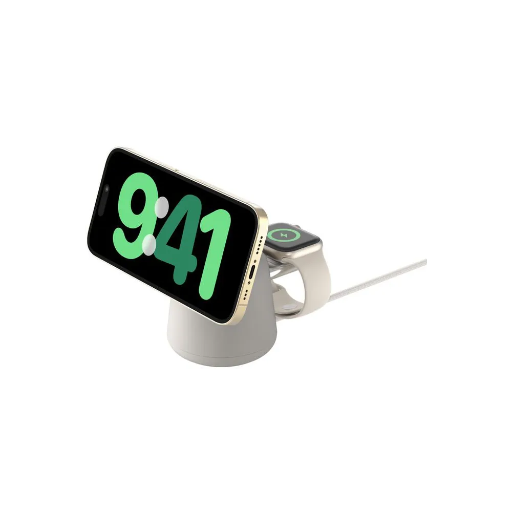 Ładowarka indukcyjna Belkin BoostCharge Pro Qi2 15W WIZ027VFH37 - Piaskowa