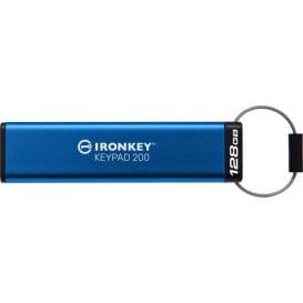 Pendrive Kingston IronKey Keypad 200 128 GB IKKP200/128GB - Niebieski