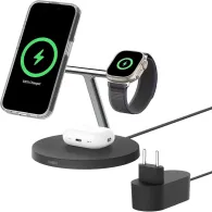 Ładowarka indukcyjna Belkin BoostCharge Pro 3-in-1 Wireless Charging Station WIZ032KQBK - Czarna