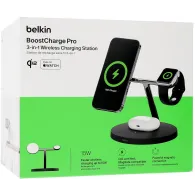 Ładowarka indukcyjna Belkin BoostCharge Pro 3-in-1 Wireless Charging Station WIZ032KQBK - Czarna