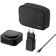 Ładowarka indukcyjna Belkin BoostCharge Pro 3-in-1 WIZ024VFBK, Zasilacz, Torba, Czarna | Sklep ITnes.pl, IT for BUSINESS