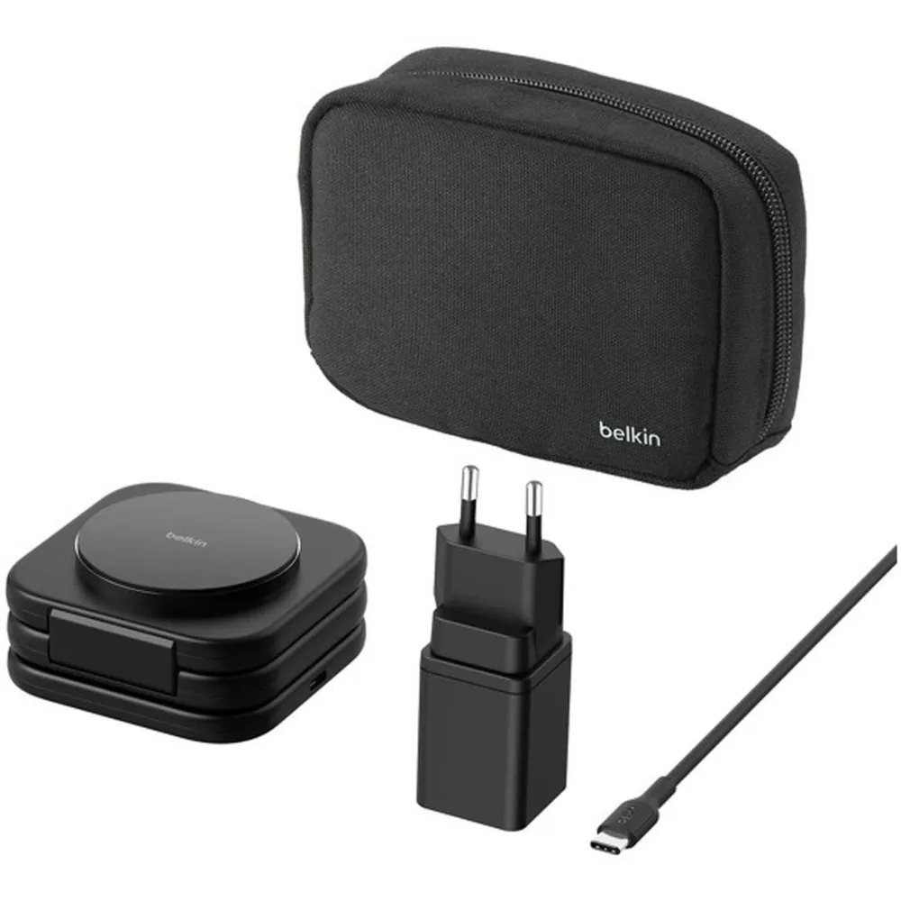 Ładowarka indukcyjna Belkin BoostCharge Pro 3-in-1 WIZ024VFBK - Zasilacz, Torba, Czarna