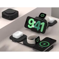 Ładowarka indukcyjna Belkin BoostCharge Pro 3-in-1 WIZ024VFBK - Zasilacz, Torba, Czarna