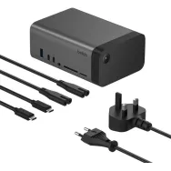 Stacja dokująca Belkin USB-C 11-in-1 Pro GaN Dock 150W INC020KQSGY - 1x USB-A, 4x USB-C, 1x Audio, 2x HDMI, LAN, SD, microSD