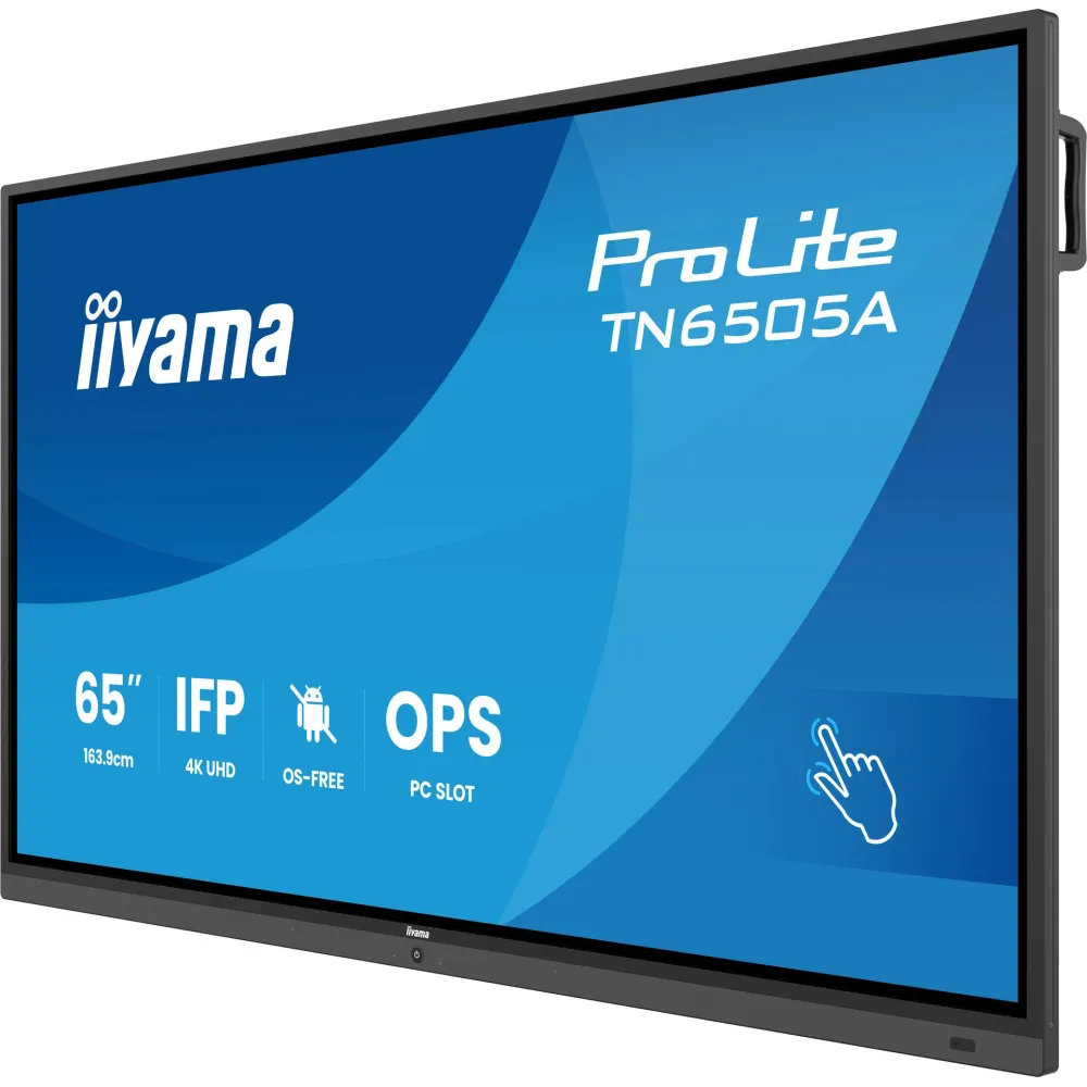 Zdjęcie produktu Monitor iiyama ProLite TN6505A-B1AG - 64,5"/3840x2160 (4K)/IPS/5 ms/dotykowy/USB-C/Czarny