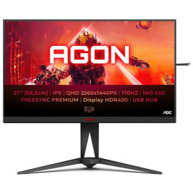 Monitor AOC AG275QX/EU - 27"/2560x1440 (QHD)/170Hz/IPS/FreeSync/HDR/1 ms/pivot/Czarno-czerwony