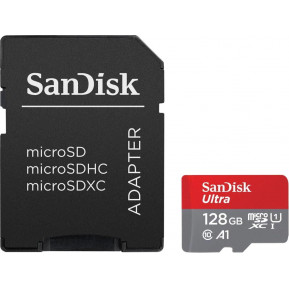 Karta pamięci SanDisk Ultra microSDXC 128GBA1 UHS-I + Adapter SDSQUAB-128G-GN6MA - zdjęcie poglądowe 2